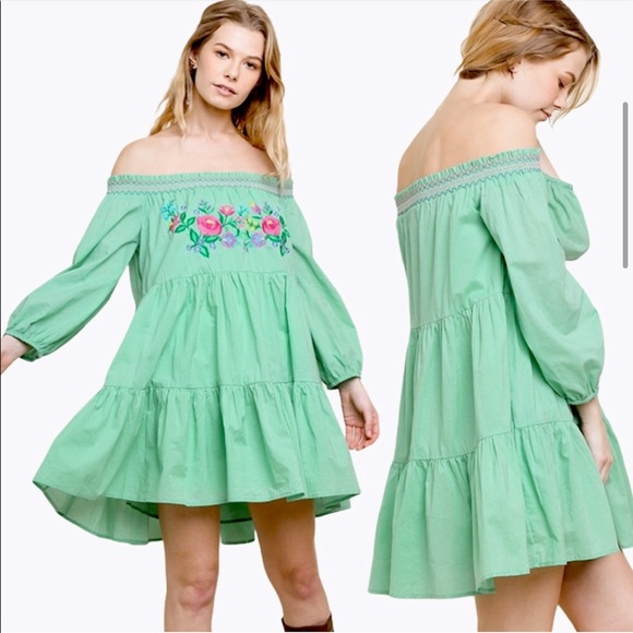 SALE NWT Umgee boutique boho embroidered dress - Picture 6 of 11